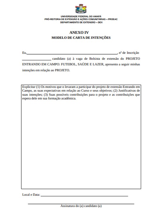 Carta De Intenção Pronta Como Fazer Modelos E Exemplos 2238