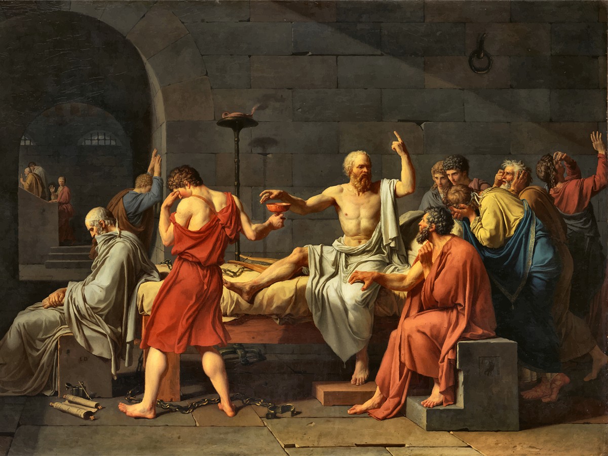 Quadro A Morte de Sócrates