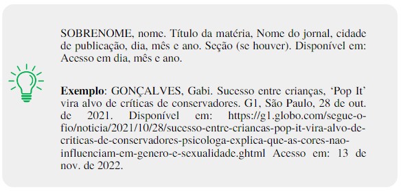 Como citar notícia de jornal online nas normas ABNT