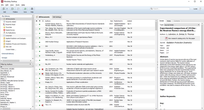 Exemplo de software para organizar a revisão de literatura