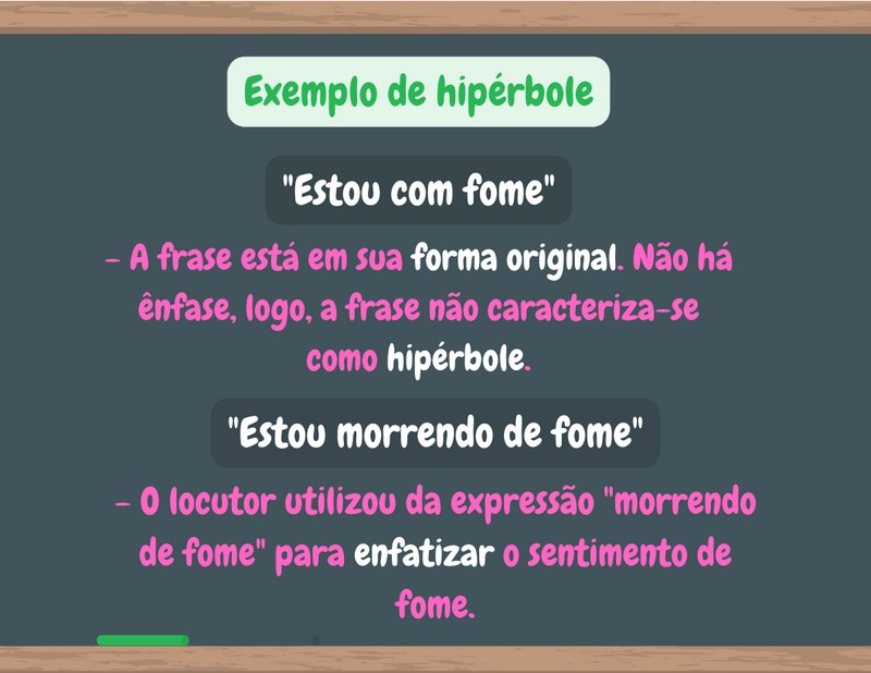 Exemplo da aplicação da hipérbole como figura de linguagem
