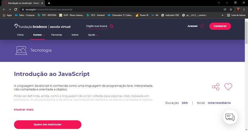 Introdução ao Javascript - Escola Virtual 